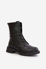 Classic rounded toe black boots