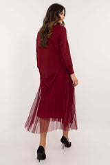 Elegant long-sleeved sweater dress set