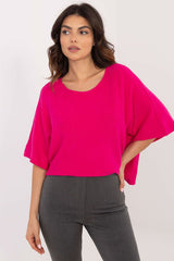 Elegant short sleeve oversize sweater