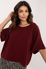 Elegant short sleeve oversize sweater