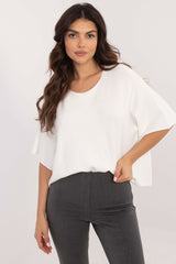 Elegant short sleeve oversize sweater