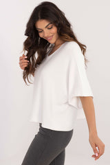 Elegant short sleeve oversize sweater