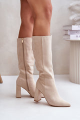 Elegant Stylish sturdy stiletto heel boots