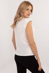 Elegant formal blouse with a unique glossy finish