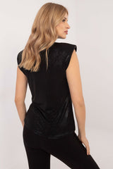 Elegant formal blouse with a unique glossy finish