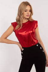 Elegant formal blouse with a unique glossy finish