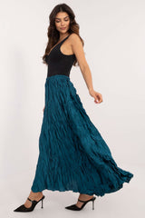 Elegant varied texture maxi length skirt