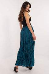 Elegant varied texture maxi length skirt