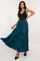 Elegant varied texture maxi length skirt