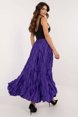 Elegant varied texture maxi length skirt