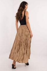 Elegant varied texture maxi length skirt