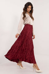 Elegant varied texture maxi length skirt