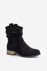 Women's boots made of ecological suede