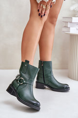 Lined with felt rounded toes natural leather boots