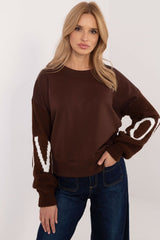 Women's smooth pattern casual sweatshirt