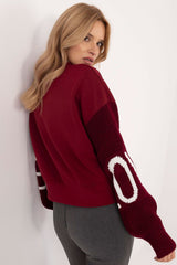 Women's casual sweatshirt with decorative lettering