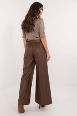 Women minimalist eco leather pants