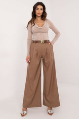 Women minimalist eco leather pants