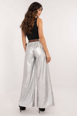 Women minimalist eco leather pants