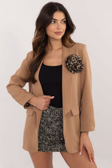 Elegant striking fabric flower jacket