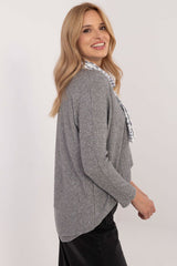 Women's shiny thread sweater