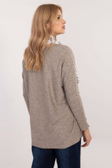 Women's shiny thread sweater