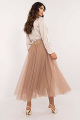 Casual tulle midi skirt