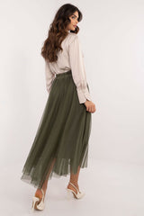 Casual tulle midi skirt