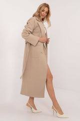 Women's smooth material transitional coat