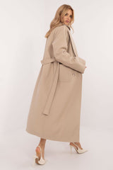 Women's smooth material transitional coat