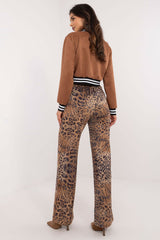 Women animal motif casual trousers