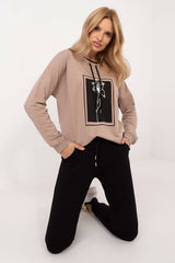 Casual sweatshirt and pants women's set