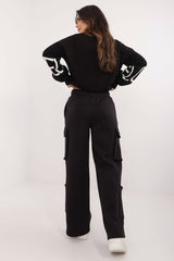 Casual wide legs cargo sweatpants