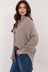 Long sleeve organic cotton casual shirt