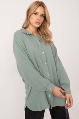 Long sleeve organic cotton casual shirt