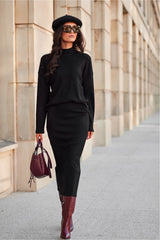 Long sleeves turtleneck blouse