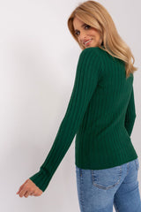 Classic cut with a ribbed fabric sweater