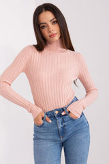 Classic cut with a ribbed fabric sweater