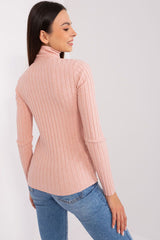 Classic cut with a ribbed fabric sweater