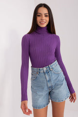 Classic cut with a ribbed fabric sweater