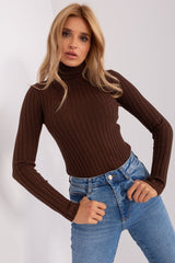 Classic cut with a ribbed fabric sweater