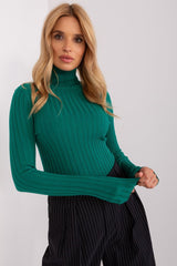 Classic cut with a ribbed fabric sweater