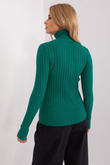 Classic cut with a ribbed fabric sweater