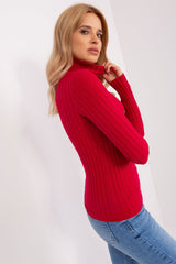 Classic cut with a ribbed fabric sweater