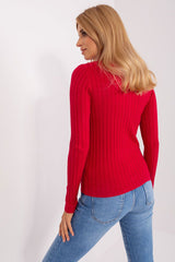 Classic cut with a ribbed fabric sweater