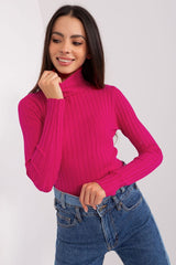 Classic cut with a ribbed fabric sweater