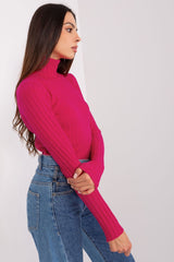 Classic cut with a ribbed fabric sweater