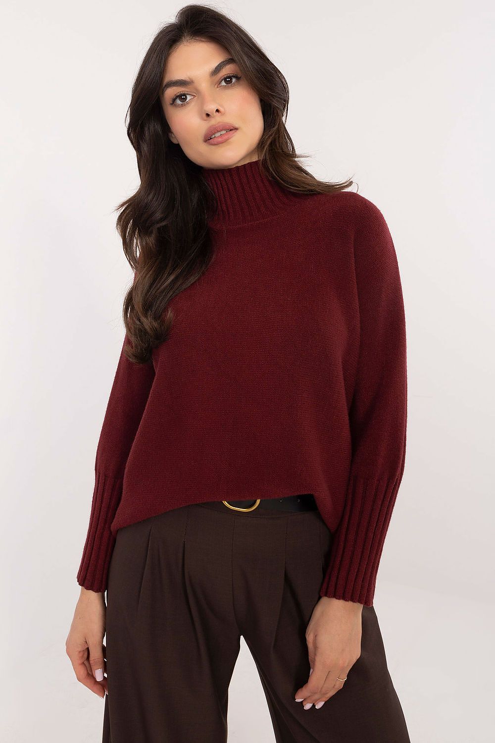 Women's casual turtleneck sweater