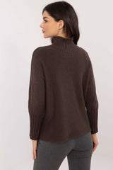 Women's casual turtleneck sweater