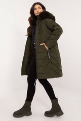 Urban style quilted texture down jacket